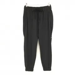 【美品】アディダス ジョガーパンツ 黒 ロゴ刺しゅう メンズ L ゴルフウェア 2024年モデル adidas