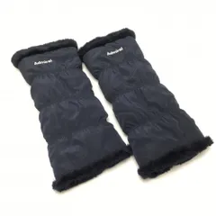 【超美品】アドミラル リバーシブルレッグウォーマー ネイビー 裏フェイクファー レディース フリー ゴルフウェア Admiral