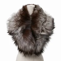 ■美品■SAGA FOX サガ フォックス ショール シルバーフォックス 毛皮 ファー ティペット ブランド古着【中古】20260212/RA7691