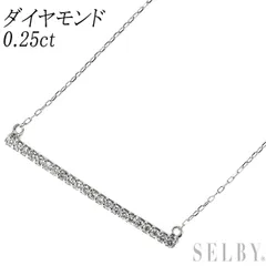 K18WG ダイヤモンド ペンダントネックレス 0.25ct
