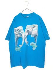 激レア】90sリバティオーガニクス象Tシャツ水色 A64,20 - メルカリ