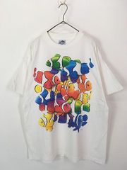 90s usa アニマルT 熱帯魚 ドルフィン アート ポーカーズ Tシャツ