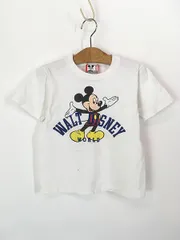キッズ 古着 USA製 Disney Mickey ミッキー 「WALT DISNEY WORLD」 キャラクター Tシャツ S 6-8歳 古着 