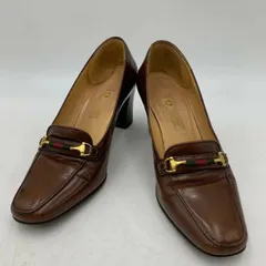 【中古品】GUCCI グッチ レザーパンプス 【183-240201-mk-07-izu】