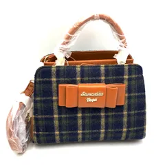 【中古】【レディース】 Samantha Vega サマンサベガ WOOL CHECK 2WAY BAG ウール チェック バッグ カバン 鞄  【188-241004-as-12-IZU】