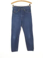 レディース 古着 80s USA製 Levi's 509-0917 オレンジタブ 濃紺 ブルー デニム パンツ ジーンズ スリム W28 L29 古着 