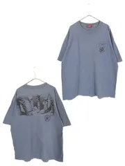 古着 90s USA製 Marlboro マルボロ カウボーイ ブーツ ポケット Tシャツ ポケT XL位 古着 