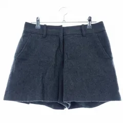 ナチュラルビューティーベーシック NATURAL BEAUTY BASIC ショーパン パンツ ショート ジップフライ ウール 無地 M グレー ボトムス /T2