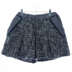 スーパーハッカ SUPER HAKKA BOUQUET ショーパン パンツ ショート タック ジップフライ ツイード M グレー ボトムス /T2