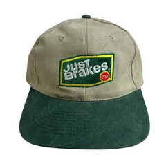 【キャップ/帽子】Just Brakes (ジャスト ブレーキス) ビンテージ 6パネルキャップ カーキ グリーン 緑 イエロー 黄 レッド 赤
