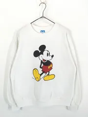古着 80s USA製 Disney Mickey ミッキー スウェット トレーナー L 古着 
