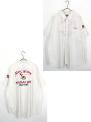 L【希少】vanjacket フルデコ ロゴ総刺繍 オープンカラーシャツ - メルカリ