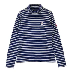 サイズ：L CALLAWAY キャロウェイ  タートルネック ニットセンター ボーダー柄 グレー系 [240101623231] ゴルフウェア レディース ストスト