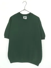 古着 90s USA製 Lee 無地 ソリッド プレーン 半袖 スウェット トレーナー グリーン M 