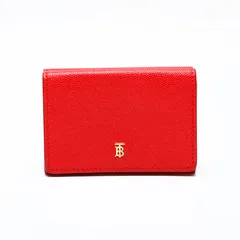 BURBERRY バーバリー 三つ折り財布 レザー TB モノグラム【中古】