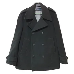  【美品】Polo by Ralph Lauren ポロバイラルフローレン　インパクト21 ピーコート　チャコール　メンズ　LLサイズ　大きい　ウール　ヴィンテージ　希少　高級感【Z1780】