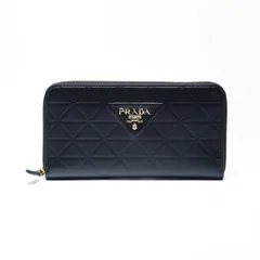 PRADA プラダ 長財布 レザー トライアングル【中古】