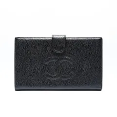 CHANEL シャネル 長財布 5番台ココマーク キャビアスキン【中古】