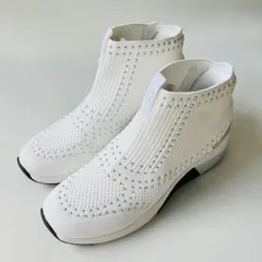 Skechers Hands Free Slip-ins　Mark Nason　スケッチャーズハンズフリー　スリップイン　スニーカー　厚底　オールホワイト　スタッズ