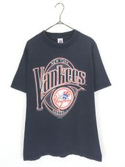 USA製】90s RUSSELL ニューヨークヤンキース Tシャツ 猫目釦XL - メルカリ
