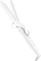 Ryanboo ヘアアイロン カールアイロン コテ カーリングアイロン 5段階温度調整 プロ仕様 MAX220℃ 海外対応 (ホワイト,  25mm)