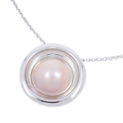 N108○ 田崎真珠 TASAKI タサキ 可愛い天然マベパールネックレス 
