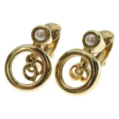 Christian Dior (クリスチャンディオール) パールイヤリング ゴールド GP