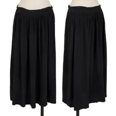 ワイズY's コットンギャザーフレアスカート 紺3