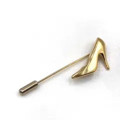 ■美品■Salvatore Ferragamo サルヴァトーレフェラガモ　ピンプローチ　ハイヒールモチーフ　ゴールド金具　レディース　ラグジュアリー　高級のサムネイル