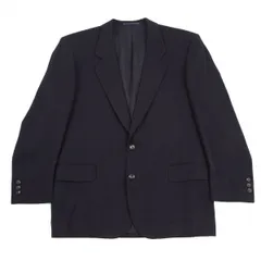 コムデギャルソン オムドゥCOMME des GARCONS HOMME DEUX ウールギャバテーラードジャケット 紺M