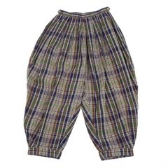 45R リネンツイルのブルマパンツ ブラウン ギンガムチェック - メルカリ