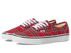 バンズ メンズ シューズ スニーカー Vans Authentic Plaid Red レッド