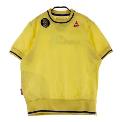 サイズ：L LE COQ GOLF ルコックゴルフ  半袖ブルゾン 肩ジップ  イエロー系 [240101625320] ゴルフウェア レディース ストスト