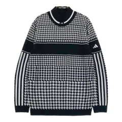サイズ：L ADIDAS GOLF アディダスゴルフ  ウール混 ニットセーター 千鳥柄 ブラック系 [240101626660] ゴルフウェア レディース ストスト