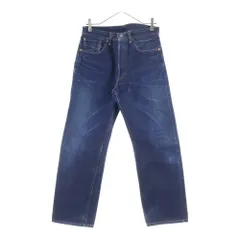 Levi's (リーバイス) 1955復刻 501XX BIGE オフセット Vステッチ 赤耳 隠しリベット デニムパンツ