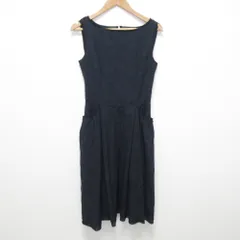 美品 DAISY LIN FOXEY デイジーリン フォクシー ワッフルレディワンピース ドレス 06011-DLOFN03L サイズ38 ネイビー レディース 古着 中古 USED
