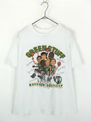 古着 80s USA製 NBA Boston Celtics セルティックス チーム メンバー Tシャツ XL 古着 