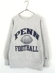 古着 90s USA製 Champion Reverse Weave PENN 「P」 BIG アルファベット 3段 カレッジ リバース スウェット L 古着 