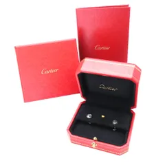 【中古】Cartier カルティエ ラブピアスPT950 K18ピアスシングル レディース メンズ シンプル ワンポイント 人気 定番 重ね付け プラチナ ゴールド A2600752 【無料ギフトラッピング承ります】