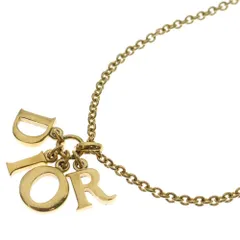 Christian Dior (クリスチャンディオール) ロゴ ネックレス ペンダント チェーン ゴールド GP