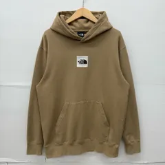THE NORTH FACE Sweat Hoodie サイズXL ベージュ NT12401Z ザノースフェイス スウェット フーディー スクエア ロゴ 刺繍 プルオーバー パーカー 【X0664-001】□237