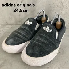 adidas originals アディダスオリジナルス シュムーフォイル スリッポン スケートボーディング スケシュー スニーカー マークゴンザレス コラボ ロゴ 刺繍 ブラック 黒 24.5cm IG5268 ゴンズ スケボー ストリート ★ ■■