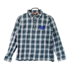 サイズ：L BEAMS GOLF ビームスゴルフ  長袖ポロシャツ ボタンダウン チェック柄 グレー系 [240101624613] ゴルフウェア メンズ ストスト