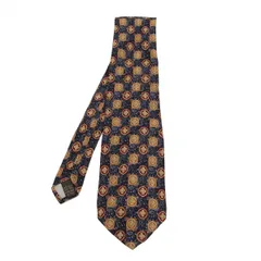 バレンティノVALENTINO チェック柄プリントシルクネクタイ マルチ