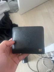 DAKS ブラック メンズ 二つ折り財布