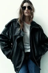 希少 XLサイズ ◆ ZARA｜ザラ フェイクレザージャケット