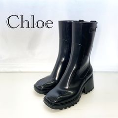 Chloé ブラック 長靴 ヒール付き 38 - メルカリ