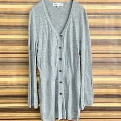 SIMPLE LIFE　シンプルライフ　カーディガン　長袖　長め　レディース　グレイ