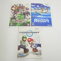 [NI] Wii　仮面ライダー　クライマックスヒーローズ W　Sports Resort　スポーツ リゾート　マリオカート　任天堂　ソフト　3点まとめて