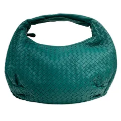 BOTTEGAVENETA ボッテガヴェネタ イントレチャート ワンショルダー ハンドバッグ ショルダーバッグ 232499 レディース レザー グリーン 中古